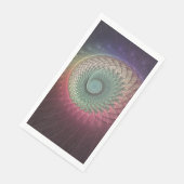 Abstracte slak Kleurrijke Moderne Fractal Art Servet (Hoek)