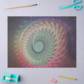 Abstracte slak Kleurrijke Moderne Fractal Art Tissuepapier (Craft)