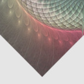 Abstracte slak Kleurrijke Moderne Fractal Art Tissuepapier (Detail)