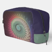 Abstracte slak Kleurrijke Moderne Fractal Art Toilettasje (Rechterhoek)