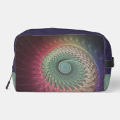 Abstracte slak Kleurrijke Moderne Fractal Art Toilettasje (Achterkant)