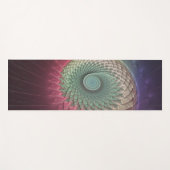 Abstracte slak Kleurrijke Moderne Fractal Art Yogamat (Voorkant (horizontaal))