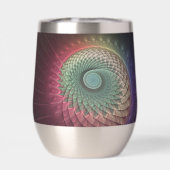 Abstracte slakkenkleurrijke moderne fractal kunst (Achterkant)