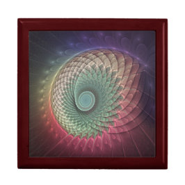 Abstracte slakkenkleurrijke moderne fractal kunst cadeaudoosje