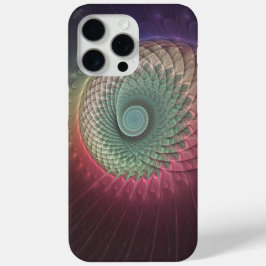 Abstracte slakkenkleurrijke moderne fractal kunst iPhone 15 pro max hoesje