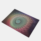 Abstracte slakkenkleurrijke moderne fractal kunst deurmat (Schuin)