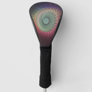 Abstracte slakkenkleurrijke moderne fractal kunst golfheadcover
