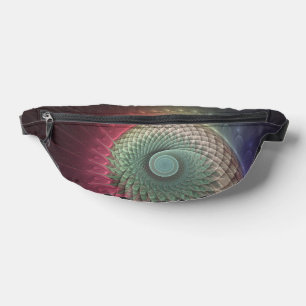 Abstracte slakkenkleurrijke moderne fractal kunst heuptasje