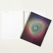 Abstracte slakkenkleurrijke moderne fractal kunst planner (Display)