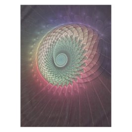 Abstracte slakkenkleurrijke moderne fractal kunst tafelkleed