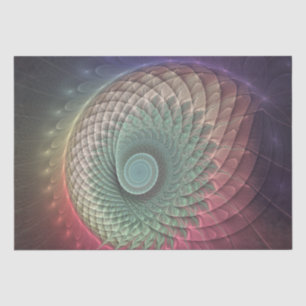 Abstracte slakkenkleurrijke moderne fractal kunst tissuepapier