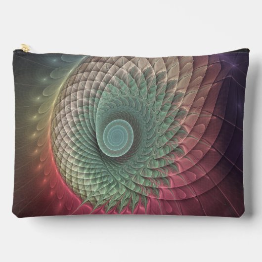 Abstracte slakkenkleurrijke moderne fractale kunst etui (Voorkant)