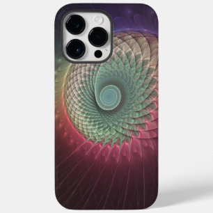 Abstracte slakkenkleurrijke moderne fractalekunst Case-Mate iPhone 14 pro max hoesje