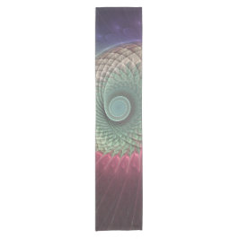 Abstracte slakkenkleurrijke moderne fractalekunst korte tafelloper