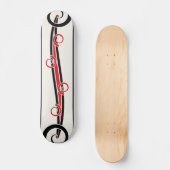 Abstracte Slangachtige Stroom Persoonlijk Skateboard (Voorkant)