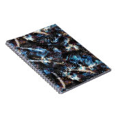 Abstracte slangenhuidreptieldruk notitieboek (Rechterzijde)