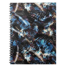 Abstracte slangenhuidreptieldruk notitieboek