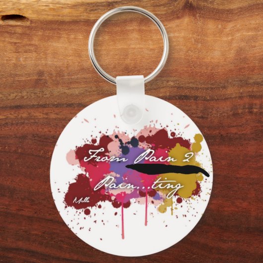 Abstracte sleutelhanger (Achterkant)
