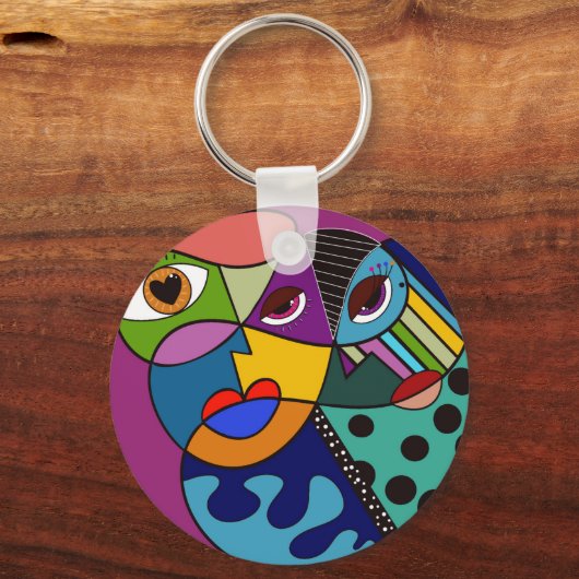 Abstracte sleutelhanger (Voorkant)