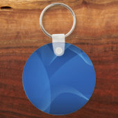 Abstracte sleutelhanger met blauwe golven (Voorkant)