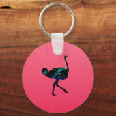 Abstracte Sleutelhanger Ostrich (Voorkant)