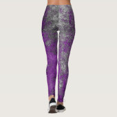 Abstracte slijptextuur leggings (Achterkant)