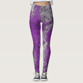 Abstracte slijptextuur leggings (Voorkant)