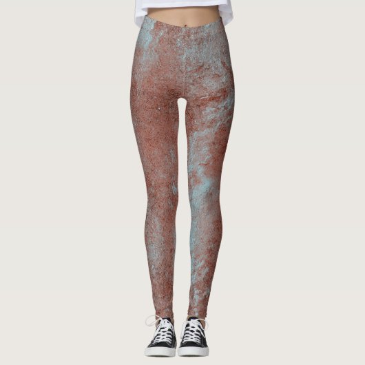 Abstracte slijptextuur leggings (Voorkant)