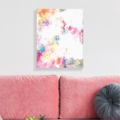 Abstracte slijptextuur met waterverf verf 2 canvas afdruk (Insitu (Woonkamer))