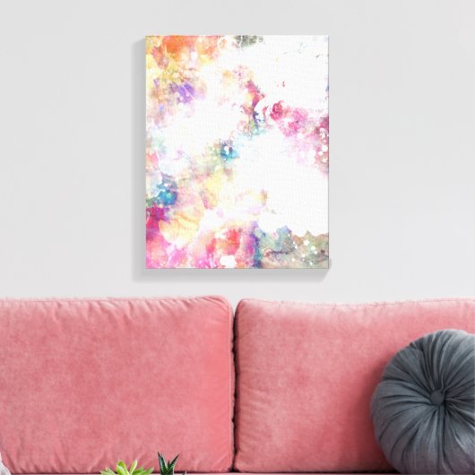 Abstracte slijptextuur met waterverf verf 2 canvas afdruk (Insitu (Woonkamer))