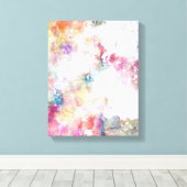 Abstracte slijptextuur met waterverf verf 2 canvas afdruk (Insitu (Houten vloer))