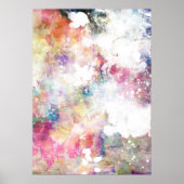 Abstracte slijptextuur met waterverf verf 2 poster (Voorkant)