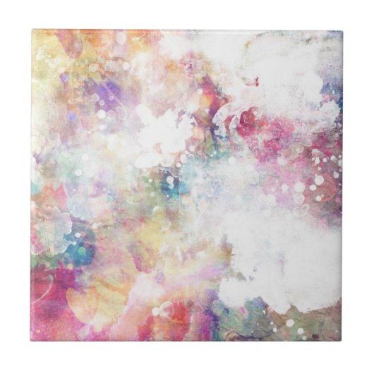 Abstracte slijptextuur met waterverf verf 2 tegeltje (Voorkant)