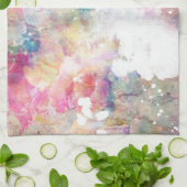 Abstracte slijptextuur met waterverf verf 2 theedoek (Gevouwen)