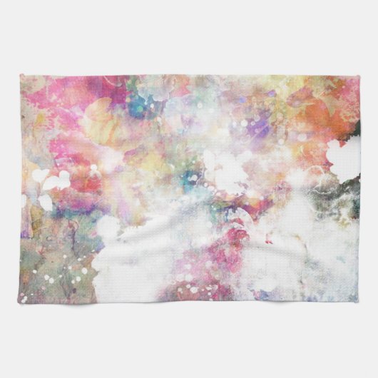 Abstracte slijptextuur met waterverf verf 2 theedoek (Horizontaal)