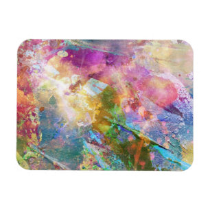 Abstracte slijptextuur met waterverf verf 3 magneet
