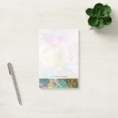 Abstracte slijptextuur met waterverf verf 3 post-it® notes (Kantoor)