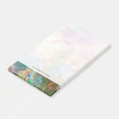 Abstracte slijptextuur met waterverf verf 3 post-it® notes (Schuin)