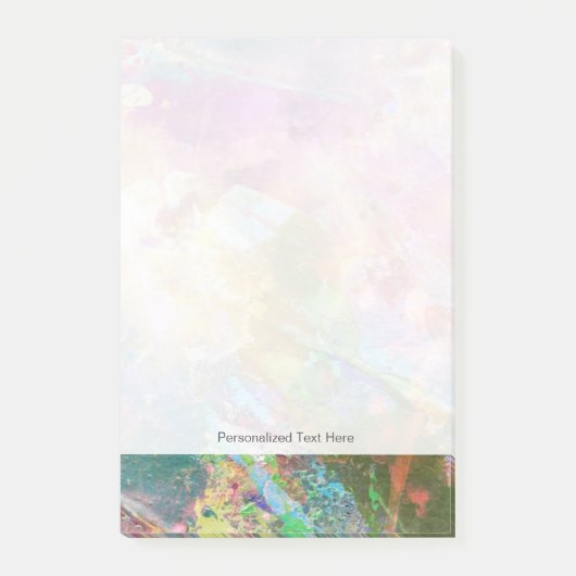 Abstracte slijptextuur met waterverf verf 3 post-it® notes (Voorkant)