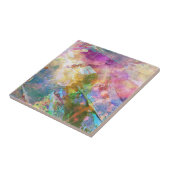 Abstracte slijptextuur met waterverf verf 3 tegeltje (Zijkant)