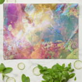 Abstracte slijptextuur met waterverf verf 3 theedoek (Gevouwen)