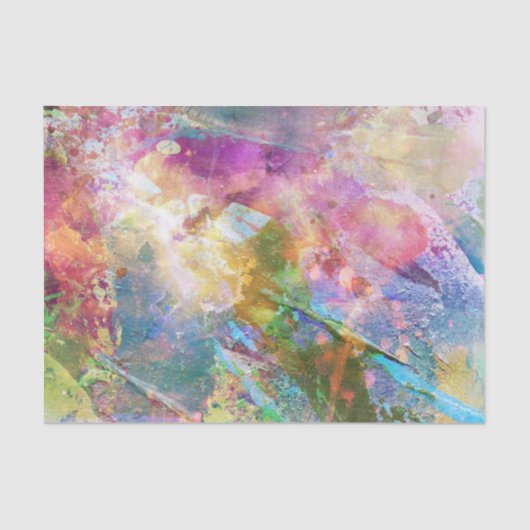 Abstracte slijptextuur met waterverf verf 3 tissuepapier (Voorkant)