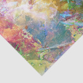 Abstracte slijptextuur met waterverf verf 3 tissuepapier (Detail)