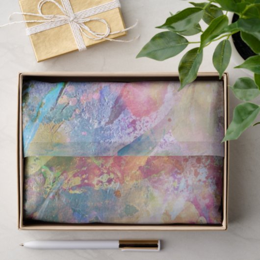 Abstracte slijptextuur met waterverf verf 3 tissuepapier (Geschenk)