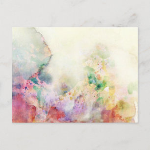 Abstracte slijptextuur met waterverf verf briefkaart