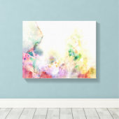 Abstracte slijptextuur met waterverf verf canvas afdruk (Insitu (Houten vloer))