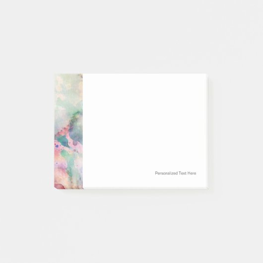 Abstracte slijptextuur met waterverf verf post-it® notes (Voorkant)