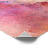 Abstracte slijptextuur met waterverf verf poster (Hoek)
