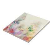 Abstracte slijptextuur met waterverf verf tegeltje (Zijkant)