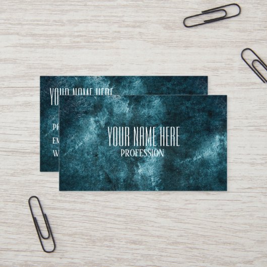 Abstracte slijptextuur visitekaartje (Voorkant / Achterkant in situ)